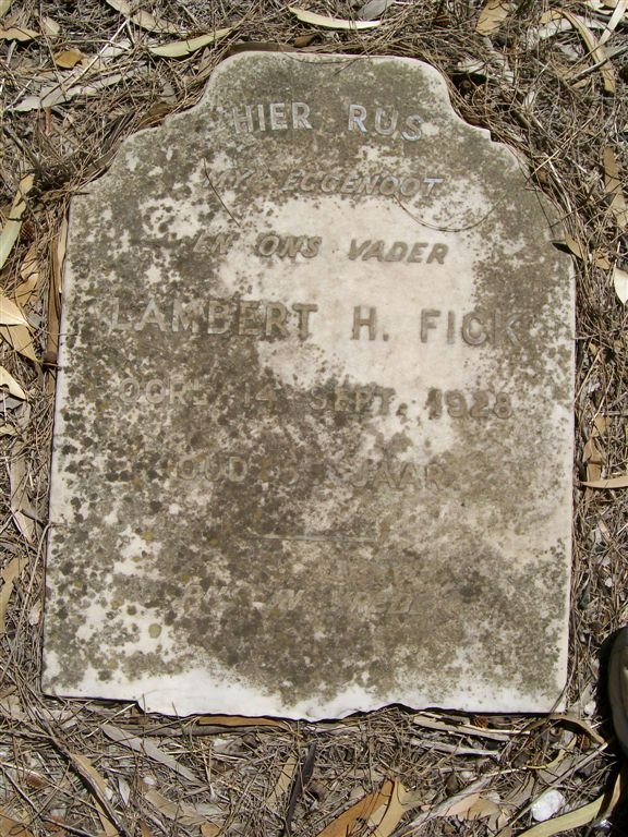 FICK Lambert H. -1928