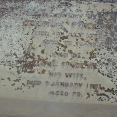 FINDLAY George 1870 &amp; Jane -1881