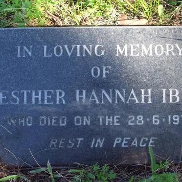 IBLE Esther Hannah -1978