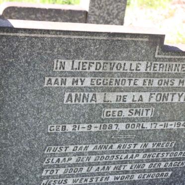 FONTYN Anna L., de la nee SMIT 1887-1945