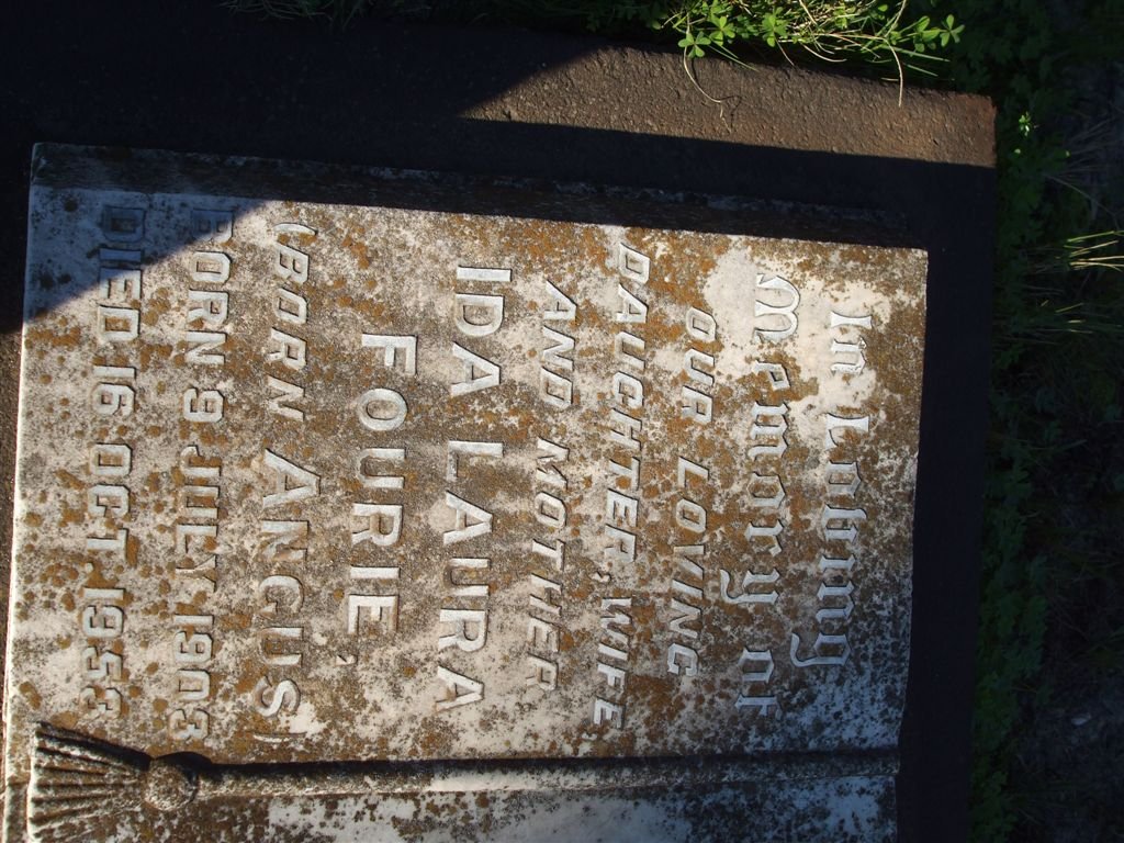 FOURIE Ida Laura nee ANGUS 1903-1953