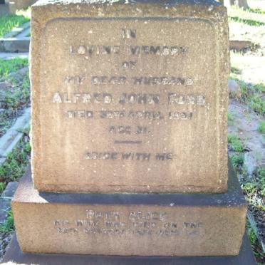 FORD Alfred John -1901 &amp; Ruth Alice -1956