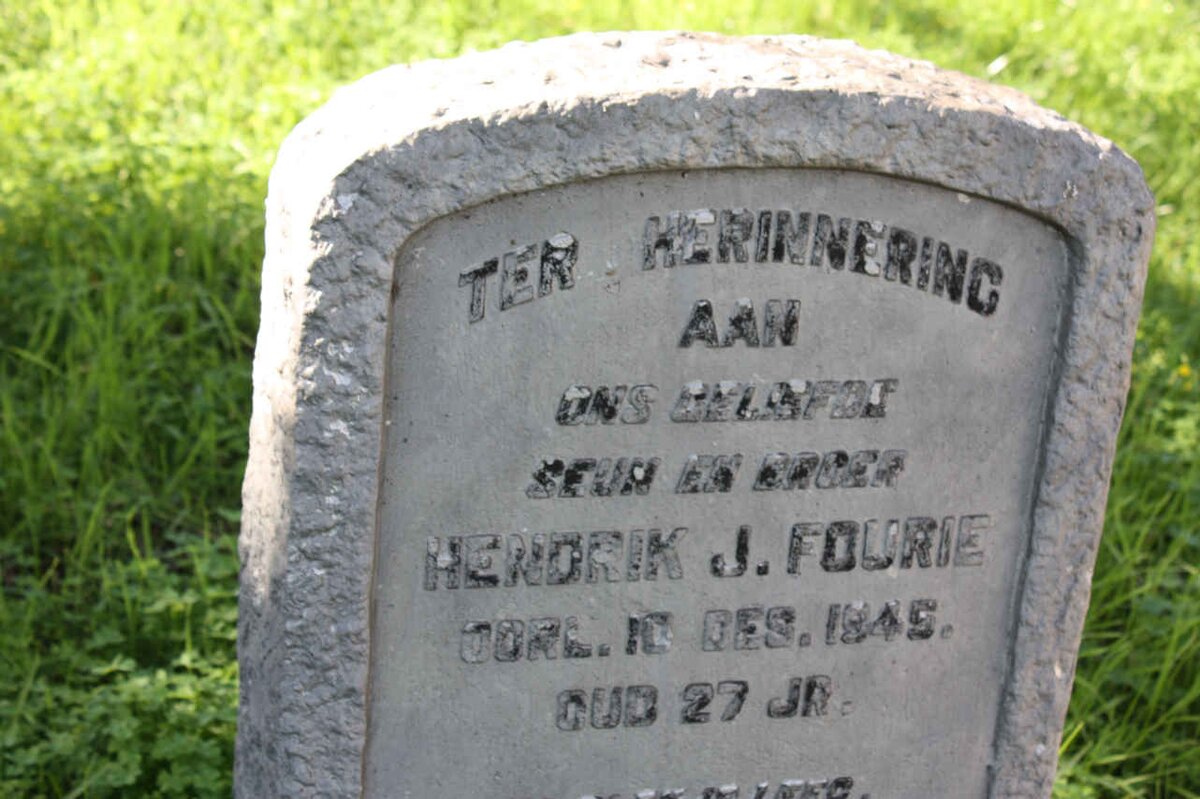 FOURIE Hendrik J. -1945