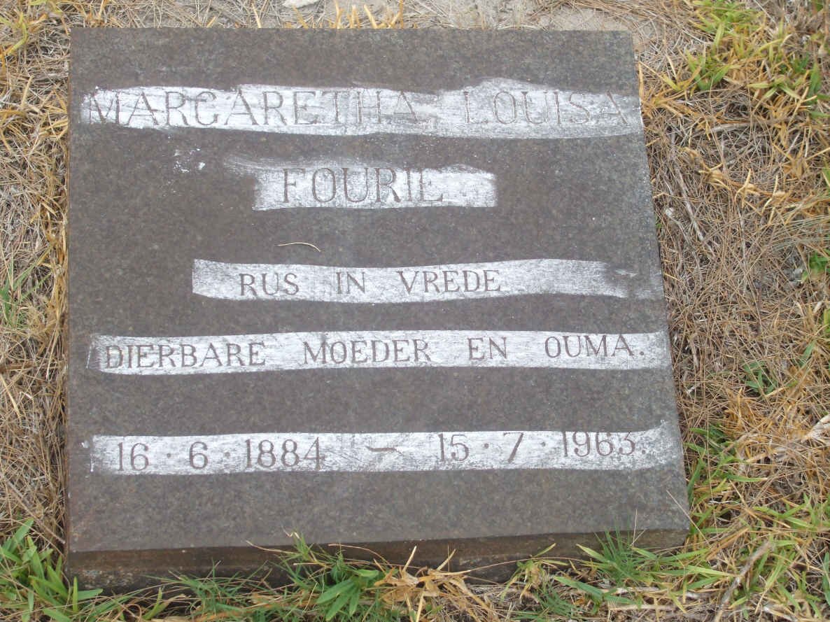 FOURIE Margretha Louisa 1884-1963