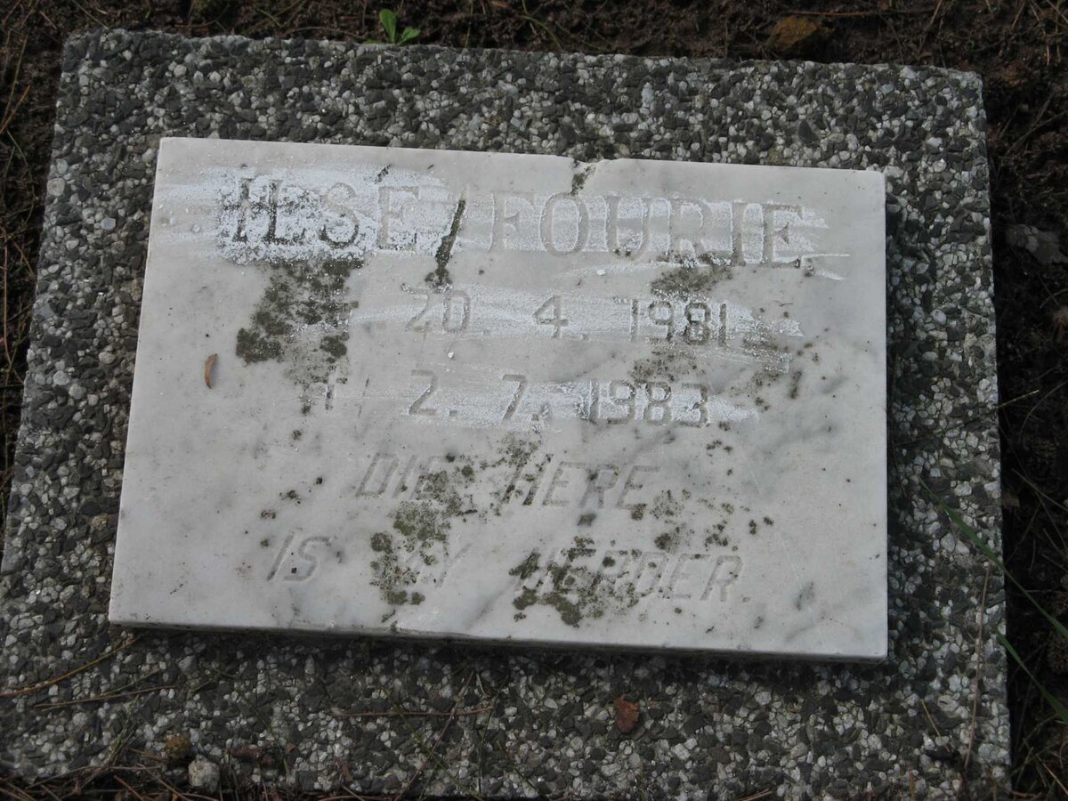 FOURIE Ilse 1981-1983