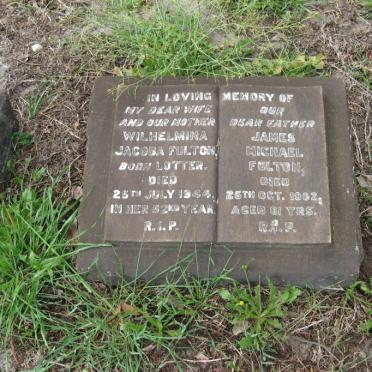 FULTON James Michael -1962 &amp; Wilhelmina Jacoba LOTTER -1944