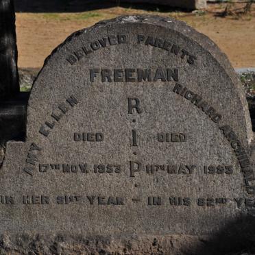 FREEMAN Richard Archibald -1953 &amp; Amy Ellen -1953