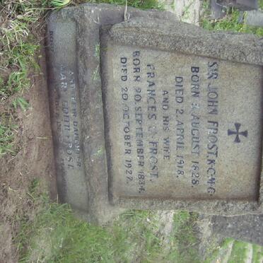 FROST John 1828-1918 &amp; Frances 1834-1927