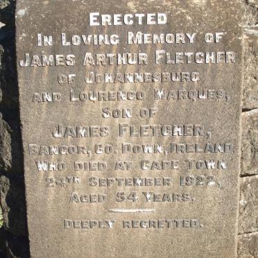 FLETCHER James Arthur -1922