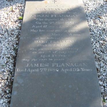 FLANAGAN Susan -1861 :: MARTIN Mary nee FLANAGAN -1867 :: FLANAGAN  James -1880