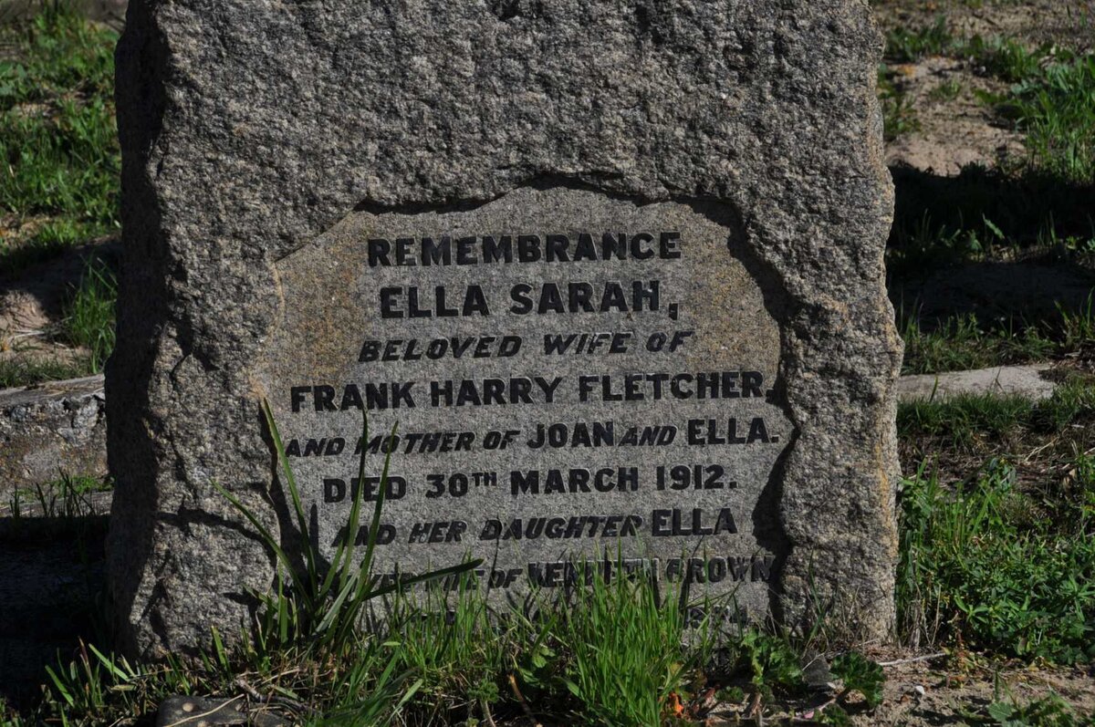 FLETCHER Ella Sarah -1912 :: BROWN Ella nee FLETCHER -19?4