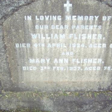 FLISHER William -1924 &amp; Mary Ann -1937