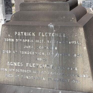 FLETCHER Patrick 1827- Agnes -1901 
