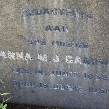 GARISCH Anna M.J. 1859-1951