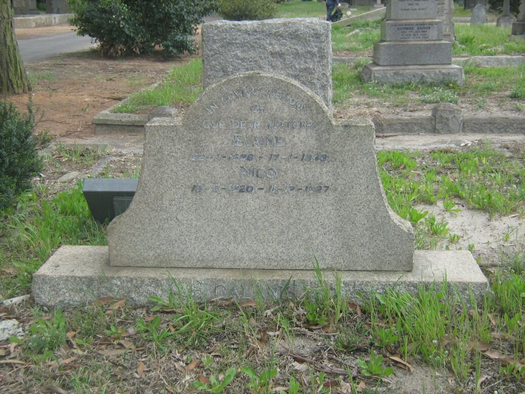 GALANIS Elaine 1886-1948 :: GALANIS Nico 1920-1927