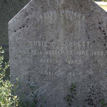 GARRETT Susie M. -1899
