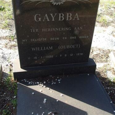 GAYBBA William 1928-1978