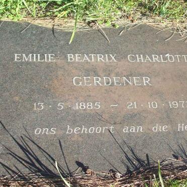 GERDENER Emilie Beatrix Charlotte 1885-1972
