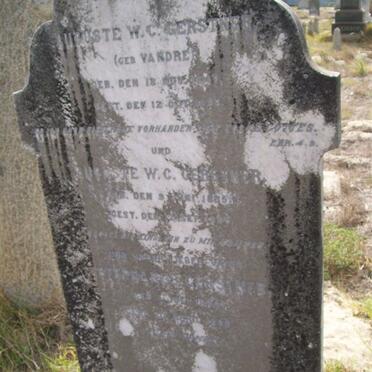 GERSTNER Augusta W.C. nee VANDRé ??-?? :: GERSTNER Augusta W.C.  1885-?