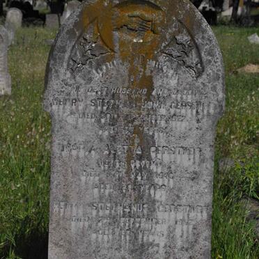 GERSTNER Henry Stephan John -1922 :: GERSTNER Maria Aletta nee GROOM -1946 :: GERSTNER Henry Stephanus -1952