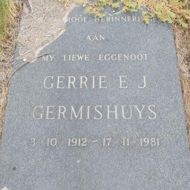 GERMISHUYS  E.J. 1912-1981
