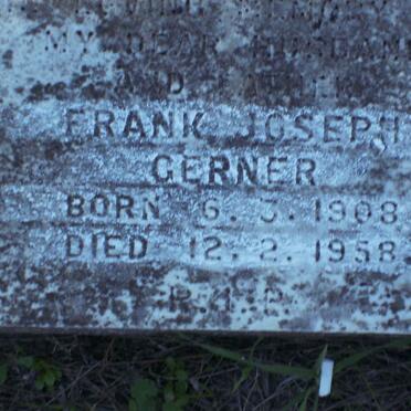 GERNER Frank Joseph 1908-1958