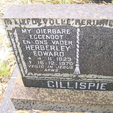 GILLISPIE Herberley Edward 1923-1970