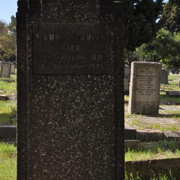 GIRD Harry Charles 1871-1925