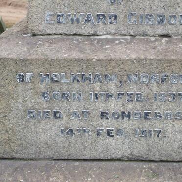 GIBBON Edward 1837-1917 &amp; Agnes Maria 1846-1931