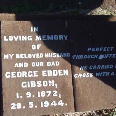 GIBSON George Ebden 1872-1944