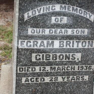 GIBBONS Thomas Hay -1918 &amp; Beatrice -1983 :: GIBBONS Egram Briton -1936 