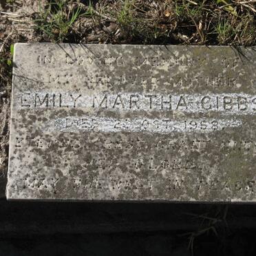 GIBBS Emily Martha -1958