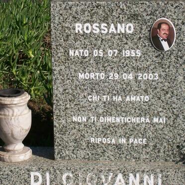 GIOVANNI Rossano, di 1955-2003 :: DI GIOVANNI Adolfo 1947-1997