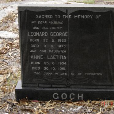 GOCH Leonard George 1922-1973 :: GOCH Anne Laetitia 1954-1961
