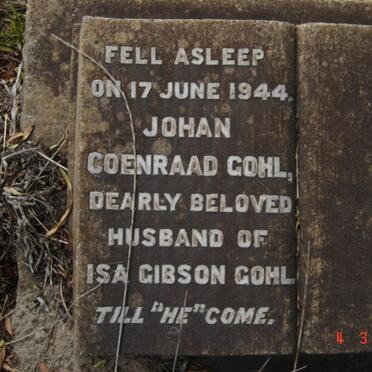 GOHL Johan Coenraad -1944