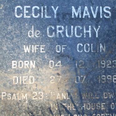 GRUCHY Cecily Mavis, de 1923-1996