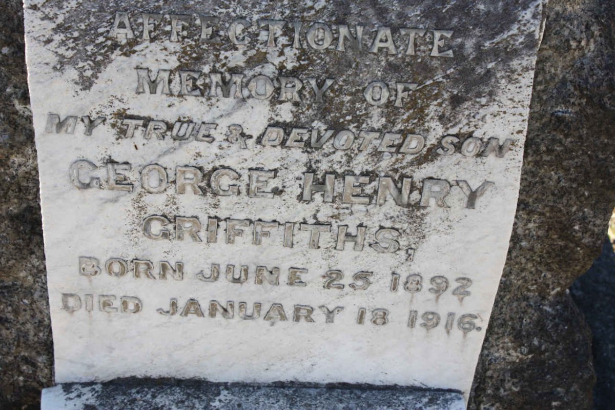 GRIFFITHS George Henry 1892-1916
