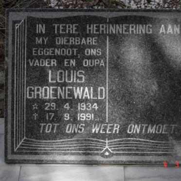 GROENEWALD Louis 1934-1991