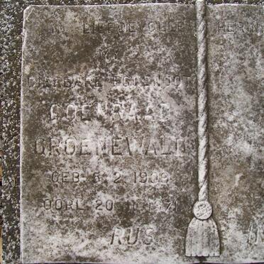 GROENEWALD Coenraad 1909-1971