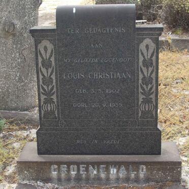 GROENEWALD Louis Christiaan 1902-1955