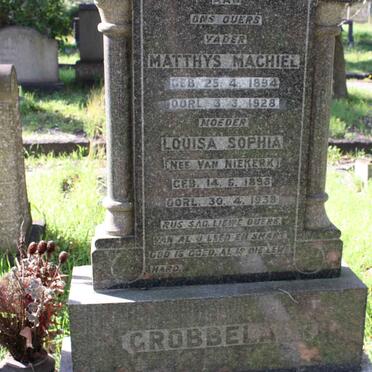 GROBBELAAR Matthys Machiel 1894-1928 &amp; Louisa Sophia VAN NIEKERK 1898-1938