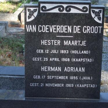 GROOT Herman Adriaan, van Coeverden 1895-1969 &amp; Hester Maartje 1893-1968