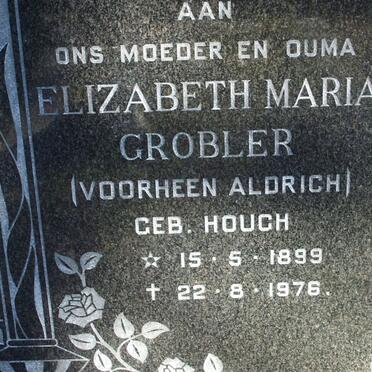GROBLER Elizabeth Maria previously ALDRICH nee HOUGH 1899-1976