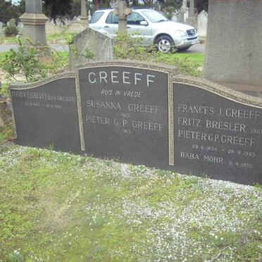 GREEFF Pieter G.P. -1913 &amp; Susanna -1913