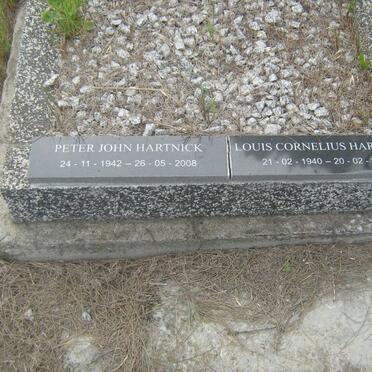 HARTNICK  Peter John 1942-2008 :: HARTNICK Louis Cornelius 1940-2005