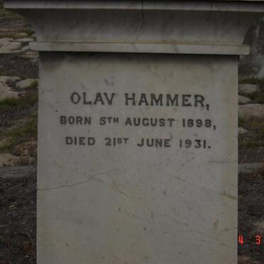 HAMMER Olav 1898-1931