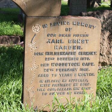 HARDER Karl Ernst 1870-1946