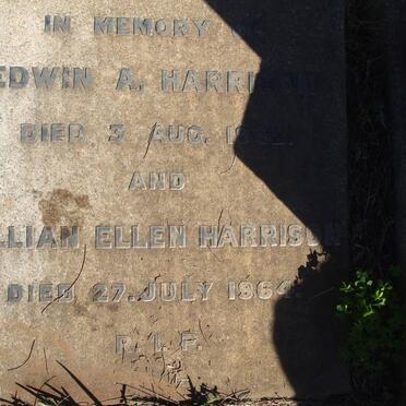 HARRISON Edwin A. -1962 &amp; Lillian Ellen -1964