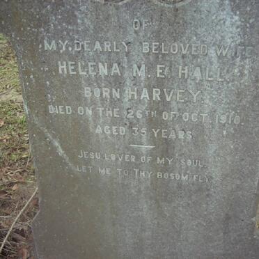 HALL Helena M.E. nee HARVEY -1910