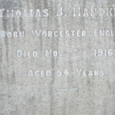 HANDKINS Thomas J. -1916